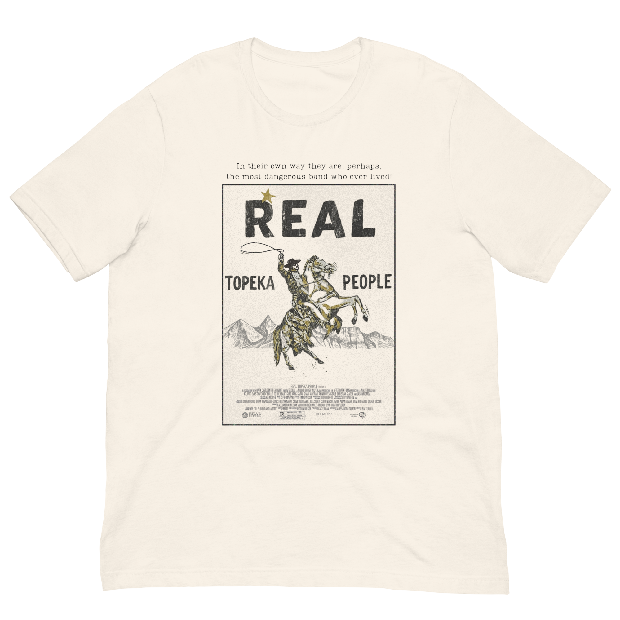 Movie Poster Tee - Vintage White